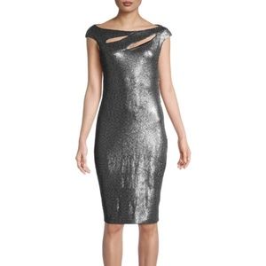 Kevan Hall Sequin Sheath Dress Size 6